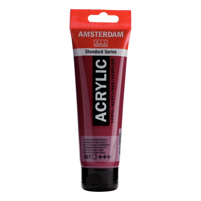 Краска акриловая Amsterdam туба 120мл №567 Красно-фиолетовый устойчивый