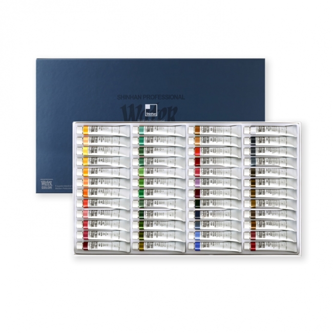 Набор акварельных красок Shinhan Professional 48 цв. по 7.5мл в картонной упаковке Набор акварельных красок Shinhan Professional 48 цв. по 7.5мл в картонной упаковке