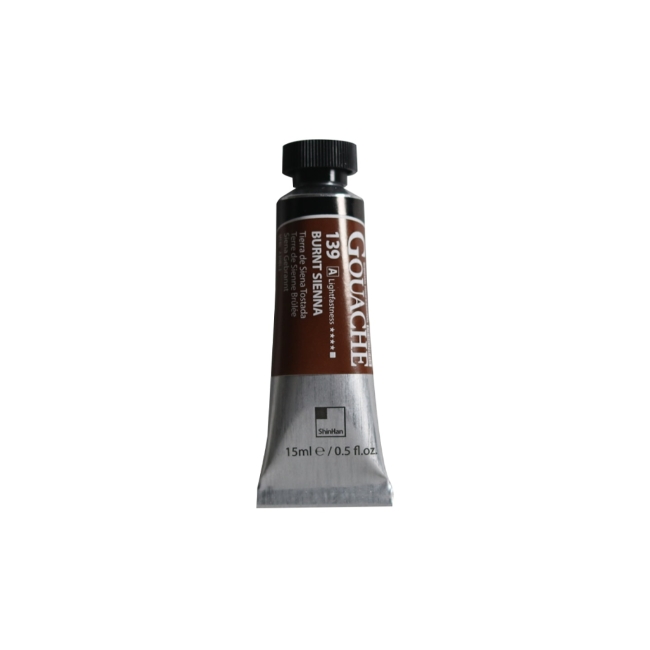 Гуашь ShinHan Professional Designers туба 15мл №139 Сиена жженая гр.A