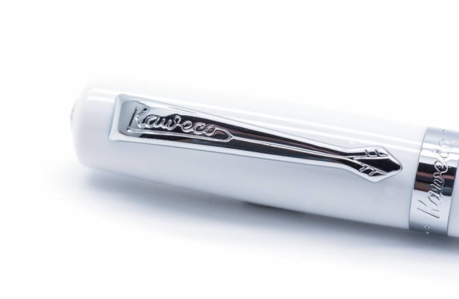 Ручка-роллер KAWECO STUDENT 0.7мм белый корпус с хромированными вставками,