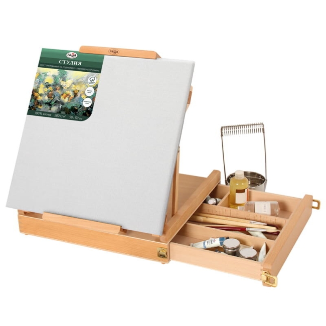 Этюдник настольный 38х42х13 см высота 65 см бук "Московская палитра" Гамма купить в художественном магазине ArtCraft.Space