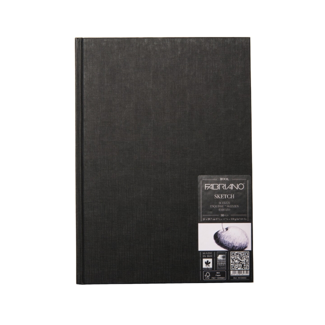 Блокнот для зарисовок Sketchbook 110г/м.кв 21x29,7см мелкозернистая 80л (портрет)