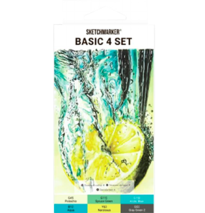 Набор маркеров SKETCHMARKER Basic 4 6шт + коробка, Набор маркеров SKETCHMARKER Basic 4 6шт + коробка,