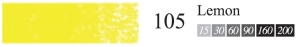 Пастель сухая мягкая профессиональная круглая Галерея цвет № 105 светлый желтый I