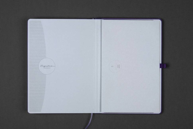 Блокнот OXFORD Signature A5 80л линейка фиксирующая резинка карман твердая обложка красный,