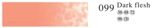 Пастель профессиональная сухая полутвёрдая квадратная цвет № 099 темный телесный