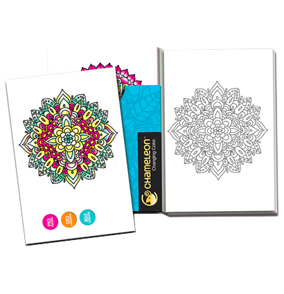 Рельефная цветовая карта (склейка) Chameleon Mini Mandalas /  Мини мандалы