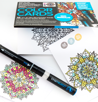 Рельефная цветовая карта (склейка) Chameleon Mini Mandalas /  Мини мандалы