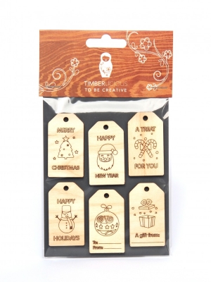 Набор заготовок для декорирования Christmas6 фанера 10х14см,