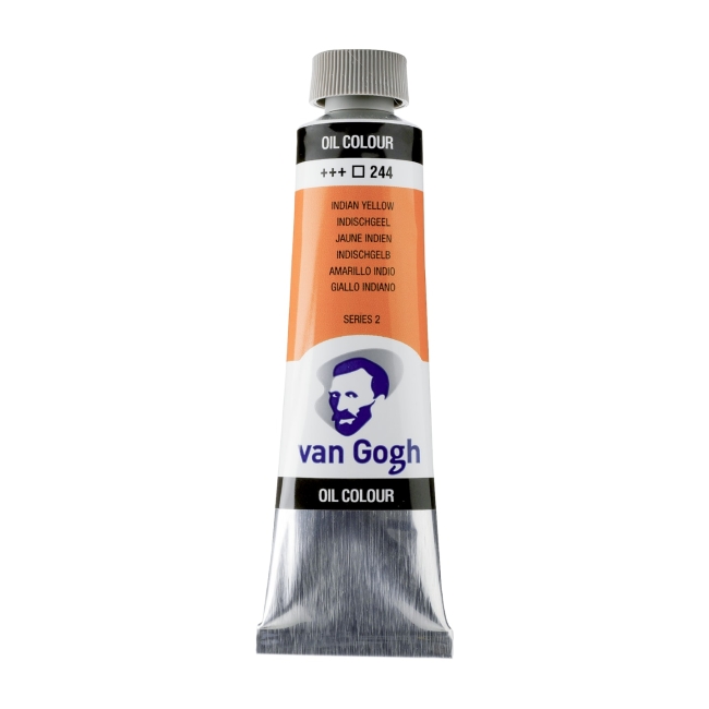 Краска масляная Van Gogh туба 40мл №244 Желтый индийский (каштановый)