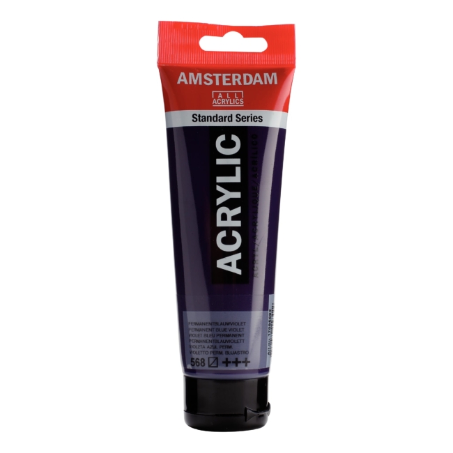 Краска акриловая Amsterdam туба 120мл №568 Сине-фиолетовый устойчивый