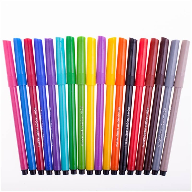 Фломастеры смываемые Koh-I-Noor Утята набор 18 цветов купить в магазине маркеров ArtCraft.Space Фломастеры смываемые Koh-I-Noor Утята набор 18 цветов купить в магазине маркеров ArtCraft.Space