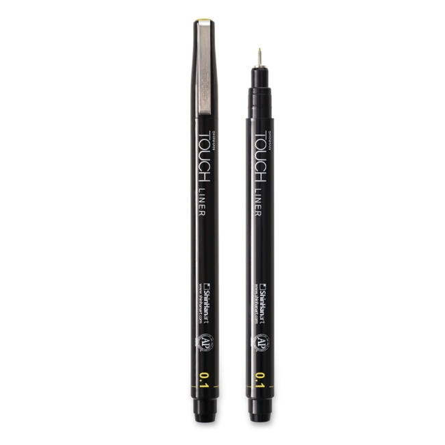 Ручка капиллярная  TOUCH Liner 0,1мм желтый