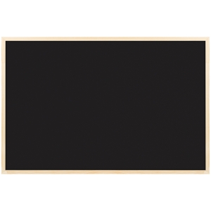 Доска магнитно-меловая OfficeSpace, 60*90см, деревянная рамка, черная