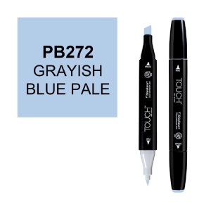 Маркер двухсторонний спиртовой TOUCH TWIN PB272 Серо-синий бледный Маркер двухсторонний спиртовой TOUCH TWIN PB272 Серо-синий бледный