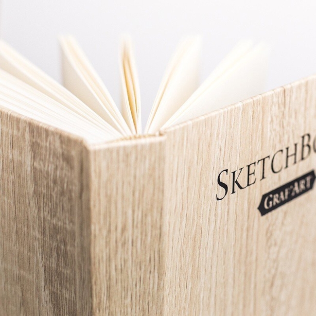 Скетчбук для сухих техник Graf Art Малевичъ Light Wood книжка А5 / 80 листов / 150 гм купить в художественном магазине ArtCraft.Space с доставкой по всему миру