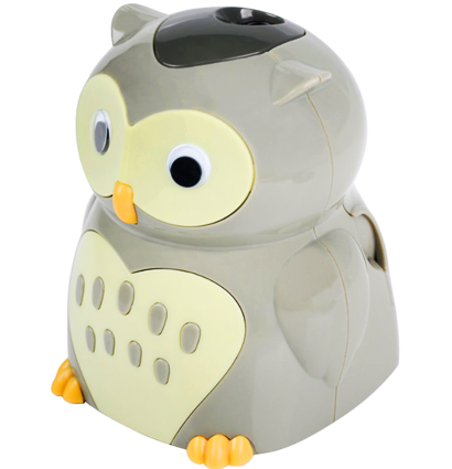 Точилка электрическая Berlingo Owl Сова для карандашей пластиковая с одним отверстием купить в художественном магазине ArtCraft.Space с доставкой по РФ и СНГ