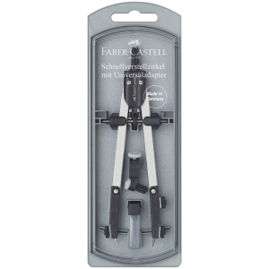 Готовальня Faber-Castell, 3 предмета, пластиковый футляр Готовальня Faber-Castell, 3 предмета, пластиковый футляр