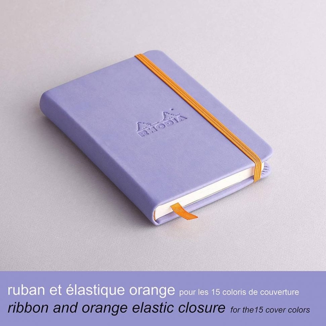 Блокнот Rhodiarama 90г/кв.м 10,5х14,8см линейка 96л твердая обложка ирис