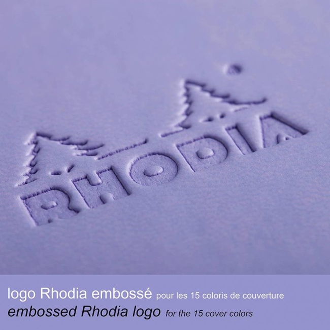 Блокнот Rhodiarama 90г/кв.м 10,5х14,8см линейка 96л твердая обложка ирис