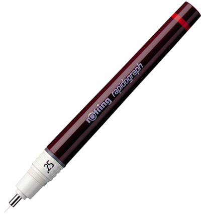 Рапидограф Rotring 0.25 мм пластиковый корпус с черными чернилами купить в магазине ArtCraft.Space