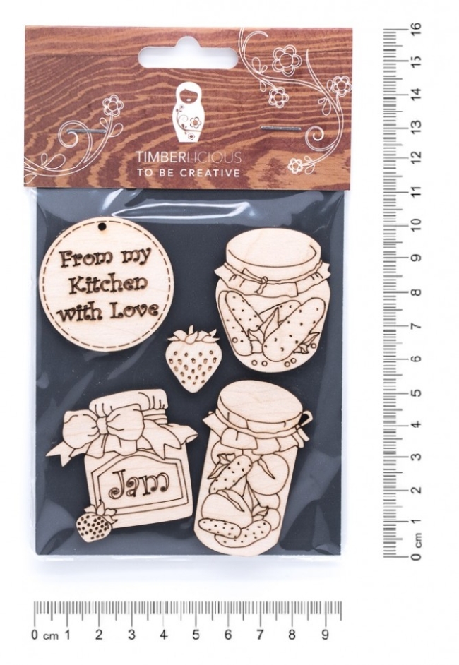 Набор заготовок для декорирования Cooking1 фанера 10х14см,