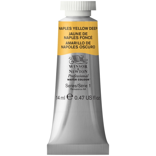 Акварель художественная Winsor&Newton "Professional", 14мл, туба, неаполитанский насыщенно-желтый