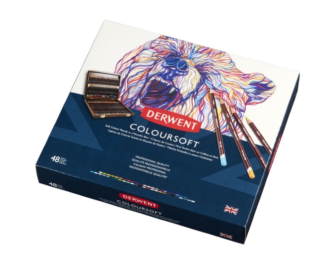 Набор цветных карандашей Coloursoft 48 цветов в деревянной упаковке купить в художественном магазине ArtCraft.Space с доставкой по всему миру