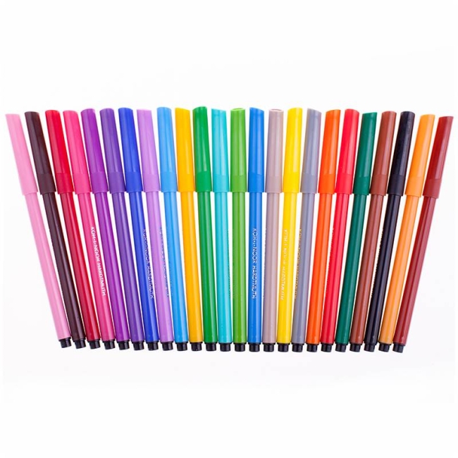 Фломастеры смываемые Koh-I-Noor Утята набор 24 цвета купить в магазине маркеров ArtCraft.Space Фломастеры смываемые Koh-I-Noor Утята набор 24 цвета купить в магазине маркеров ArtCraft.Space