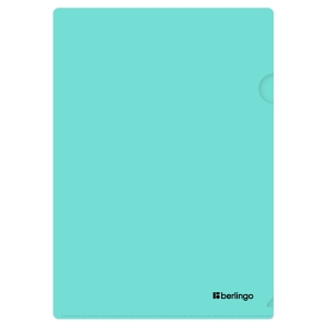 Папка-уголок Berlingo "Instinct", А4, 330мкм, мятный Папка-уголок Berlingo "Instinct", А4, 330мкм, мятный