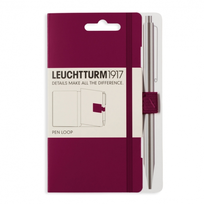 Петля самоклеящаяся Pen Loop для ручек на блокноты Leuchtturm1917 цвет Красный Портвейн