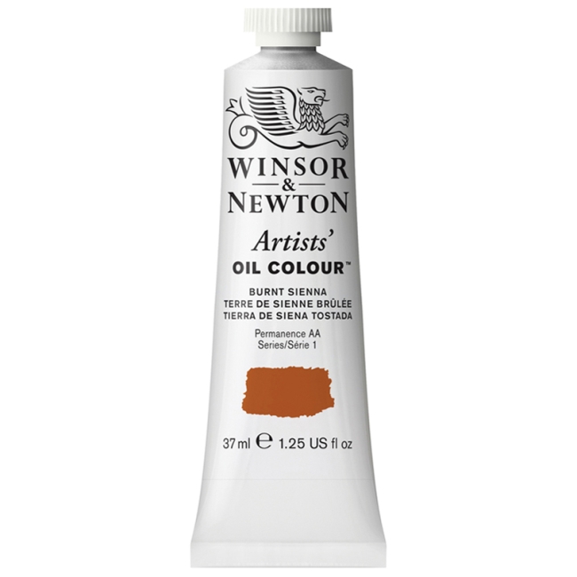 Краска масляная профессиональная Winsor&Newton "Artists Oil", 37мл, жженая сьена