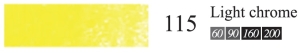Пастель сухая мягкая профессиональная круглая Галерея цвет № 115 лимонный желтый I