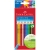 Карандаши цветные Faber-Castell "Grip", 12цв., трехгран., заточен., картон, европодвес