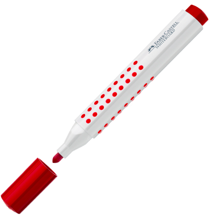 Маркер для магнитных досок Faber-Castell Whiteboard Grip 1583 перезаправляемый красный купить в художественном магазине ArtCraft.Space с доставкой по РФ и СНГ