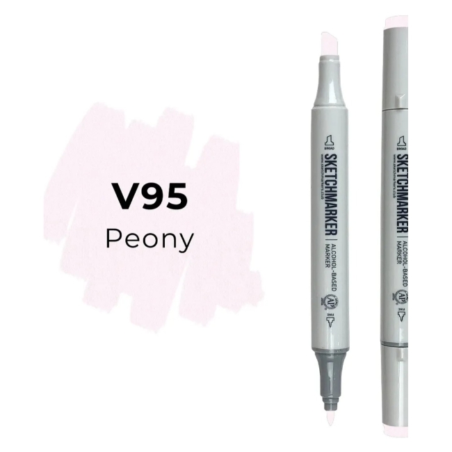 Маркер SKETCHMARKER двухсторонний на спирт.основе цв.V95 Пион