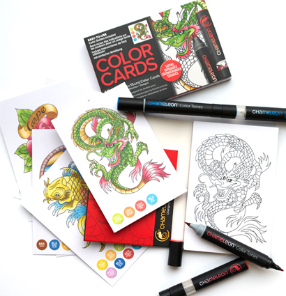 Цветовая карта (раскраска-склейка) Chameleon Manga / Манга