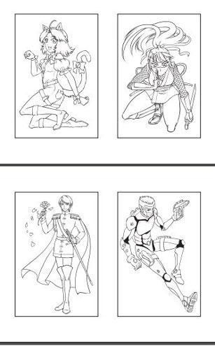 Цветовая карта (раскраска-склейка) Chameleon Manga / Манга