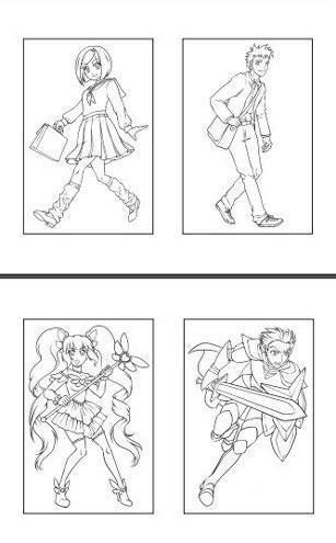 Цветовая карта (раскраска-склейка) Chameleon Manga / Манга