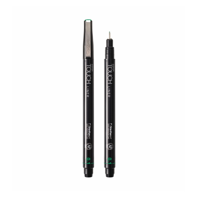 Ручка капиллярная  TOUCH Liner 0,1мм зеленый насыщенный