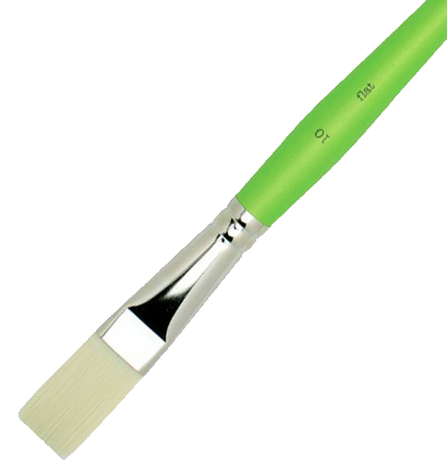 Кисть плоская синтетика Liquitex Freestyle №10 для акрила, гуаши, масла длинная купить в художественном магазине ArtCraft.Space с доставкой