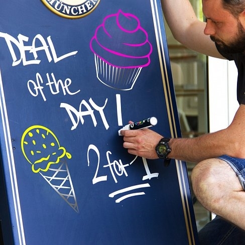 Molotow Набор маркеров CHALK Marker Basic-Set 2 6 шт 200475 4-8 мм