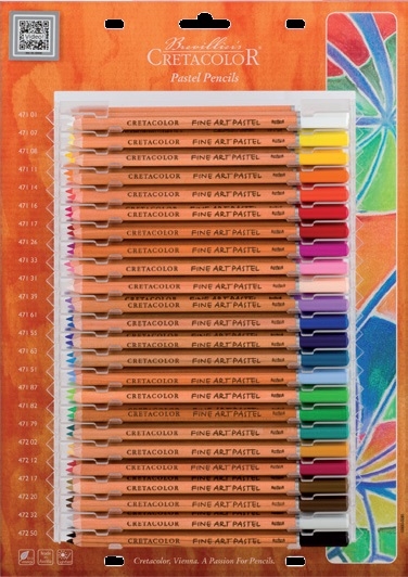 Дисплей PAD для пастельных карандашей "Fine Art Pastel" основных цвветов с наполнением 24 цвета 72 шт(наполнение 24х3 шт: 471 01, 417 07, 471 08, 471 11, 471 14, 471 16, 471 17, 471 26, 471 33, 417 31, 417 39, 471 61, 417 55, 471 63, 471 51, 471 87, 471 8