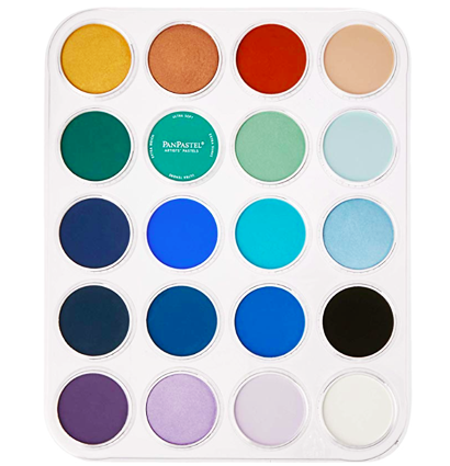 Большой набор ультрамягкой пастели PanPastel Colors Seascape 20 цветов в контейнерах по 9 мл купить в художественном магазине ArtCraft.Space с доставкой по РФ и СНГ