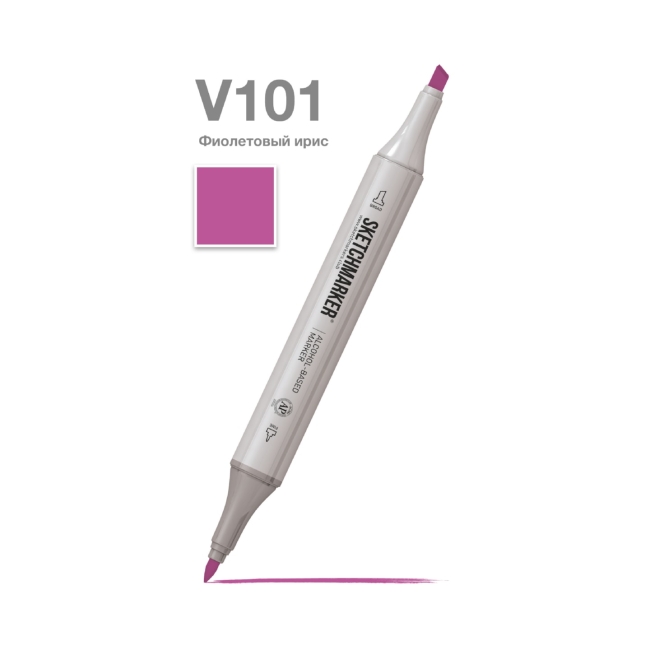 Маркер SKETCHMARKER двухсторонний на спирт.основе цв.V101 Фиолетовый ирис