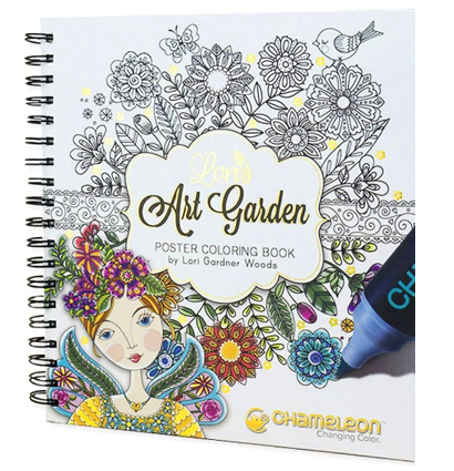 Художественный сад Лори ( книжка-раскраска) Chameleon