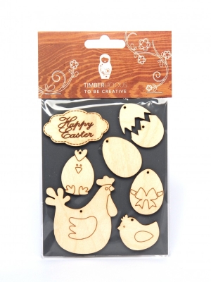 Набор заготовок для декорирования Easter1 фанера 10х14см,
