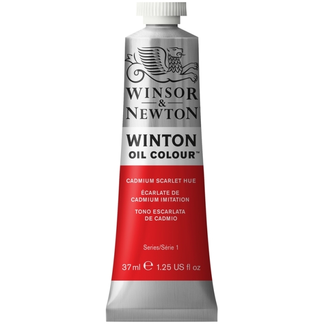 Краска масляная художественная Winsor&Newton "Winton", 37мл, туба, кадмий алый Краска масляная художественная Winsor&Newton "Winton", 37мл, туба, кадмий алый