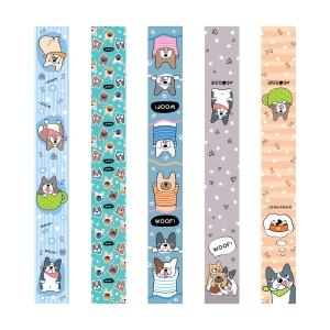 Закладка - магнит для книг, 25*195мм, ArtSpace "Woof", блестки