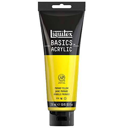 Краска акриловая Liquitex Basics №410 желтый основной туба 250 мл купить в художественном магазине ArtCraft.Space с доставкой по всему миру